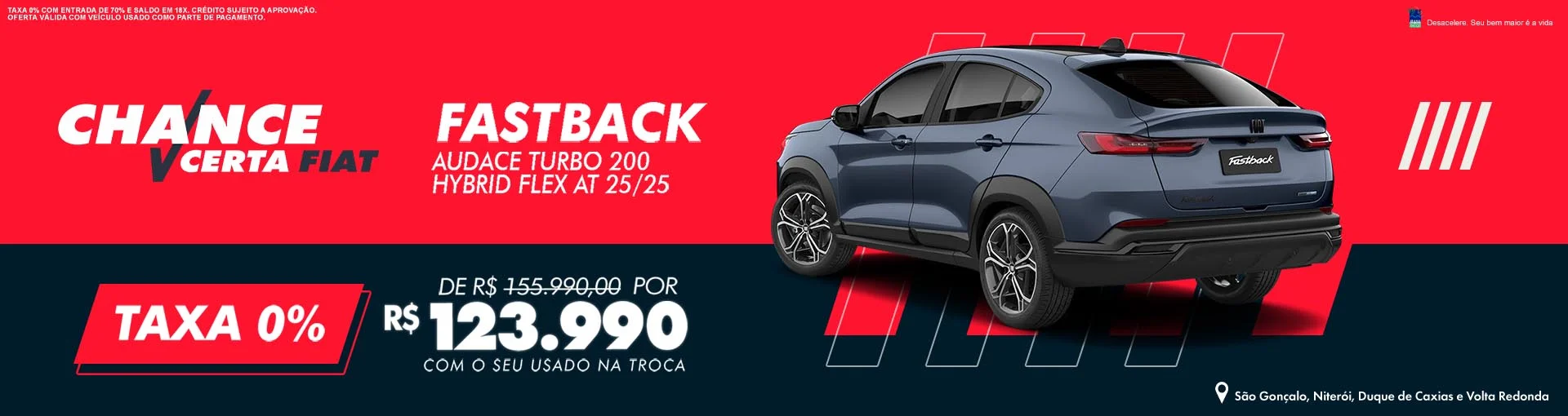 FIAT FASTBACK HÍBRIDO A PRONTA ENTREGA!